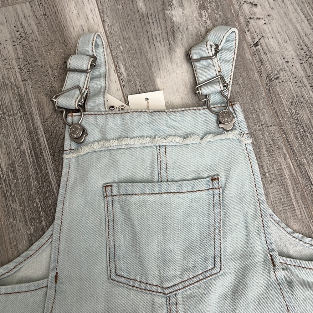 Zara Girls Frayed Overalls - Picture 6 of 9